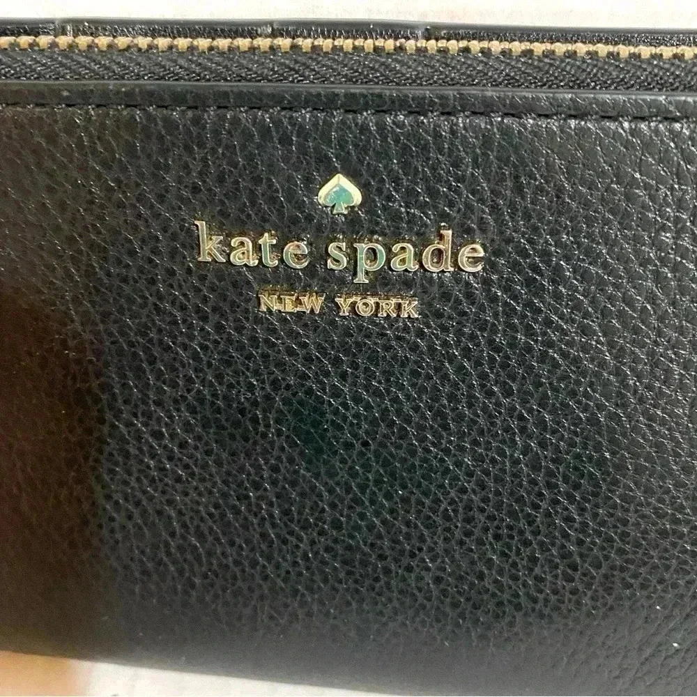 Kate spade black leather wallet